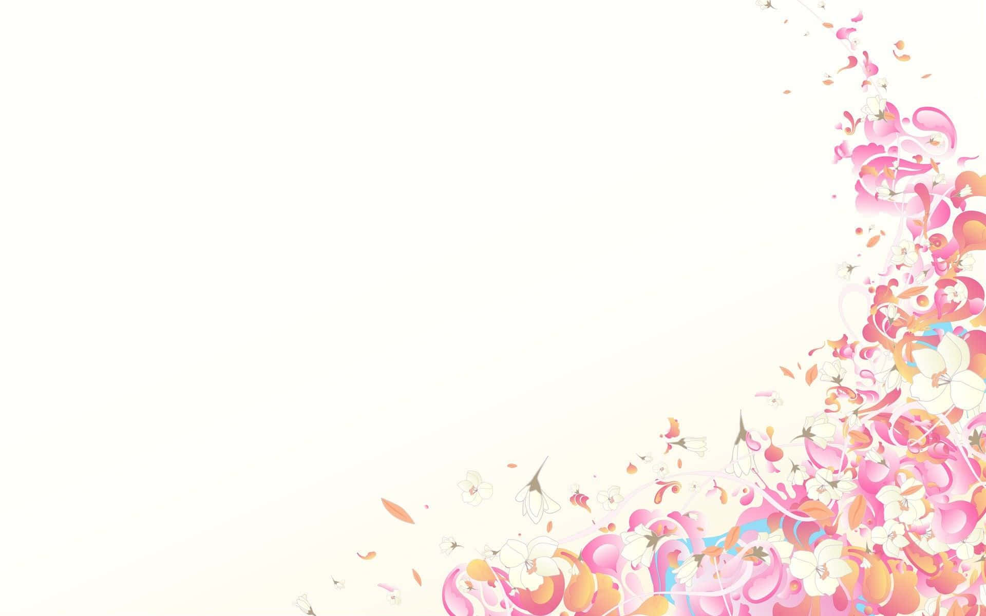 kawaii pastel laptop, pink, orange, Full HD Desktop Wallpaper