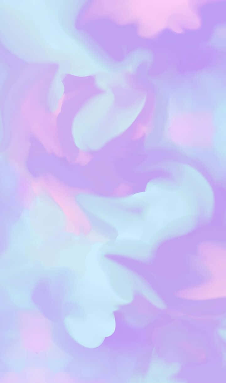 Kawaii Pastel, lavender, cyan, SD Phone Wallpaper
