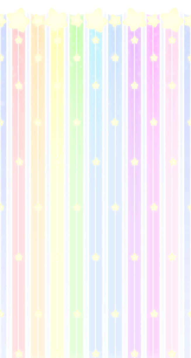Kawaii Pastel, pastel rainbow, vertical stripes, SD Phone Wallpaper