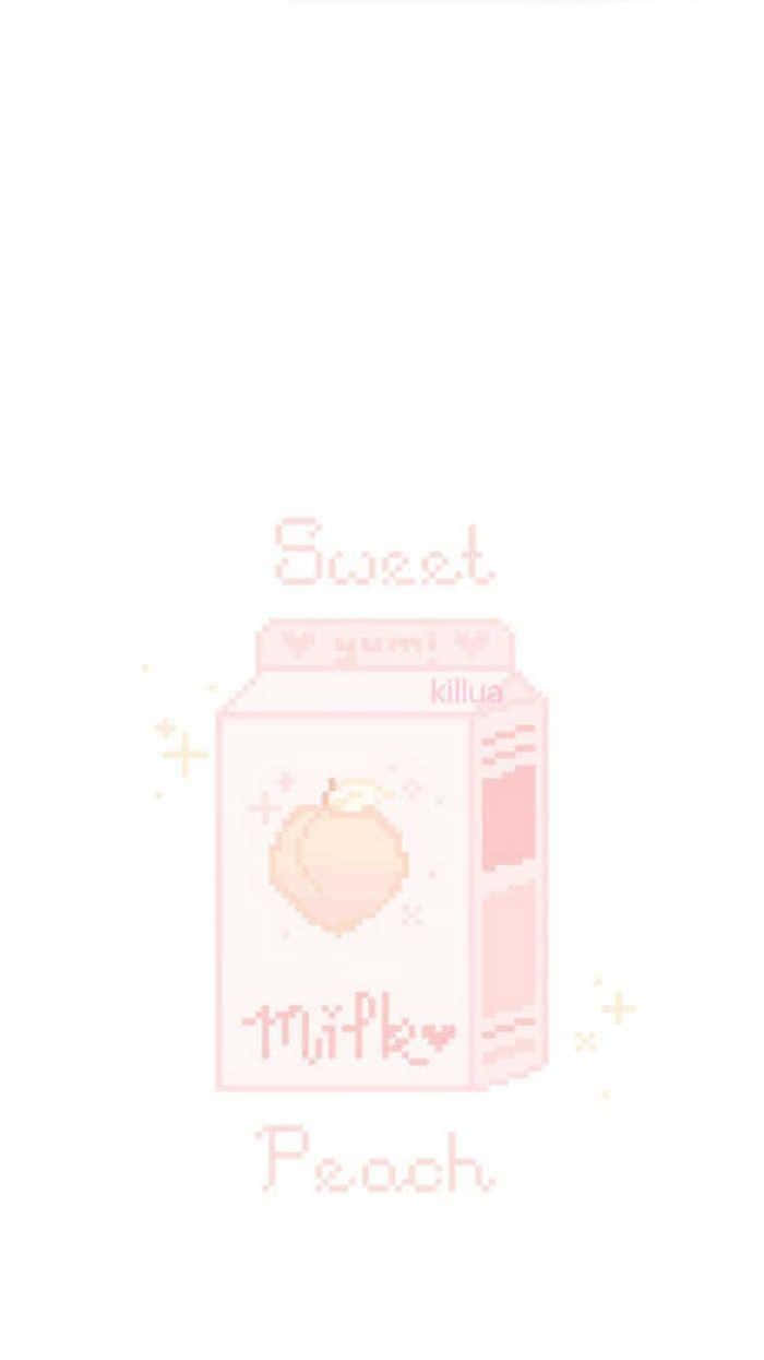 sweet peach, pink box, pink label, SD Phone Wallpaper