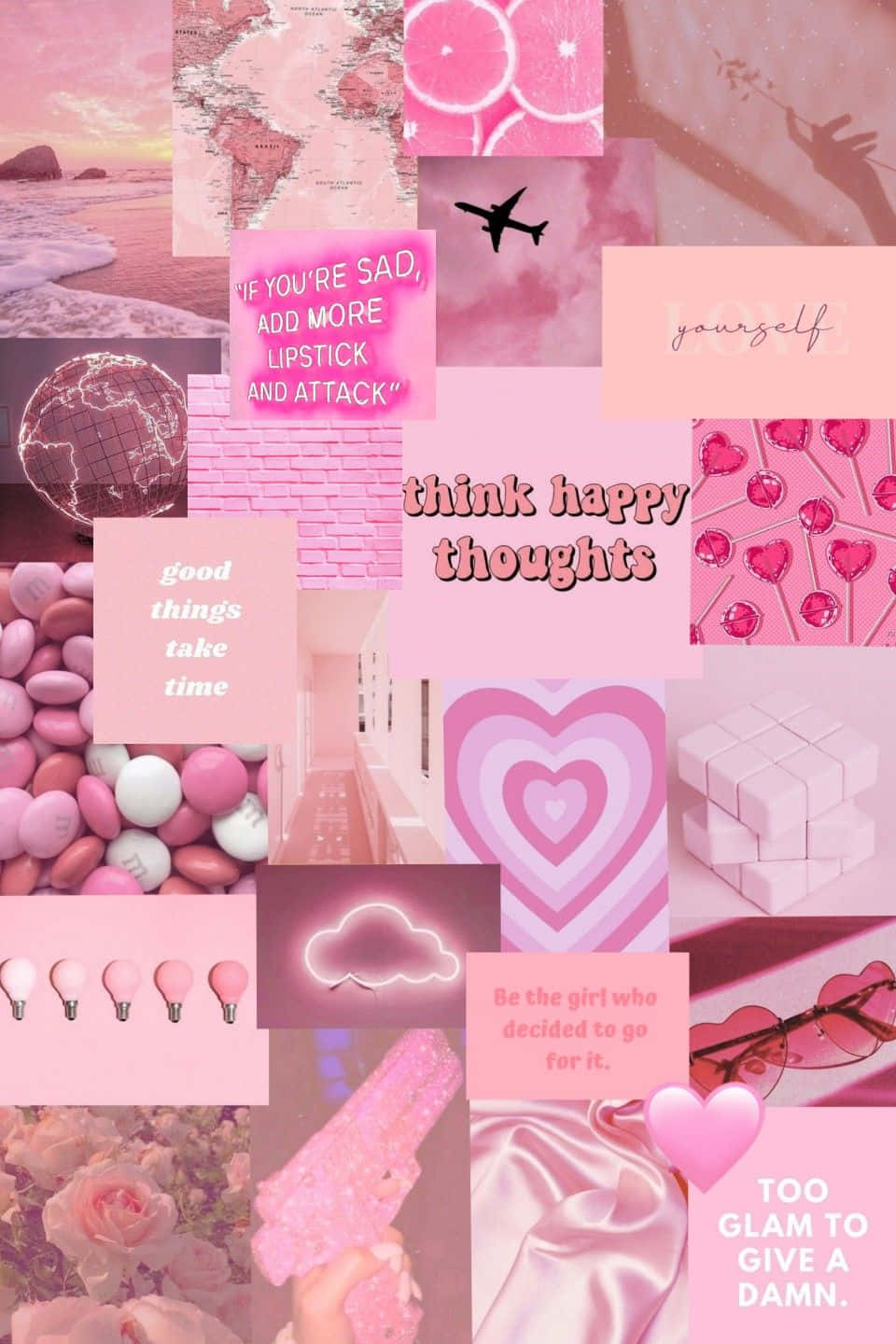 kawaii pink aesthetic, pastel aesthetic, motivational quotes, HD Phone Wallpaper