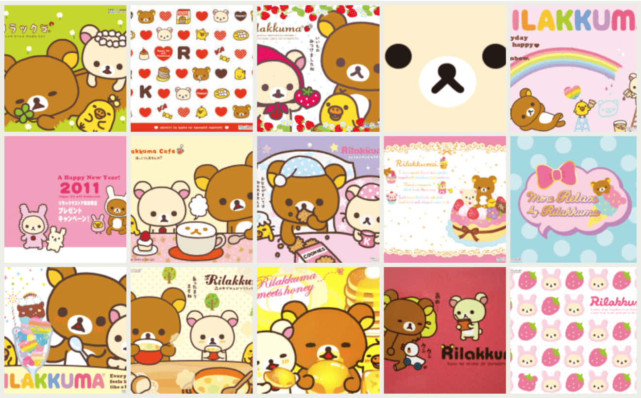 Kawaii Rilakkuma, Rilakkuma, pastel scenes, HD Desktop Wallpaper