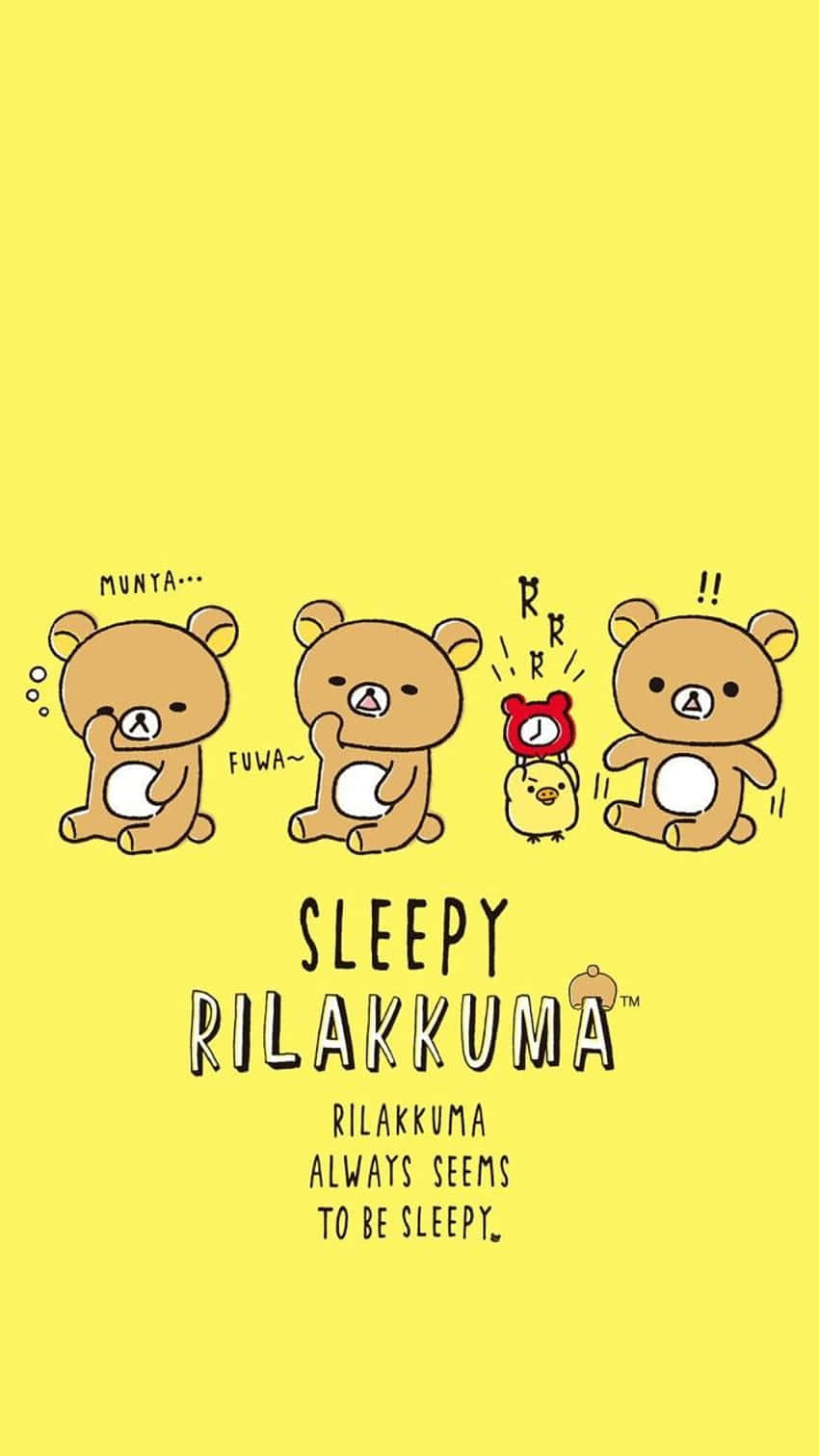 Kawaii Rilakkuma, Rilakkuma, cute cartoon bear character, HD Phone Wallpaper