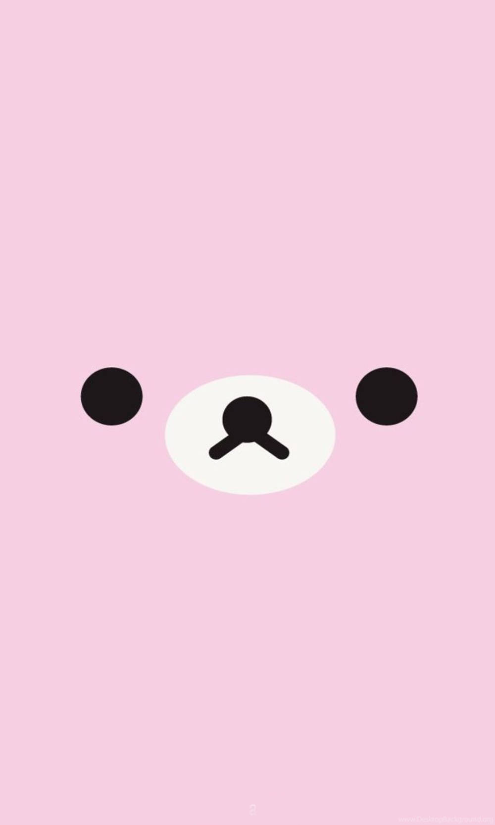 Rilakkuma, pink background, white oval face, HD Phone Wallpaper