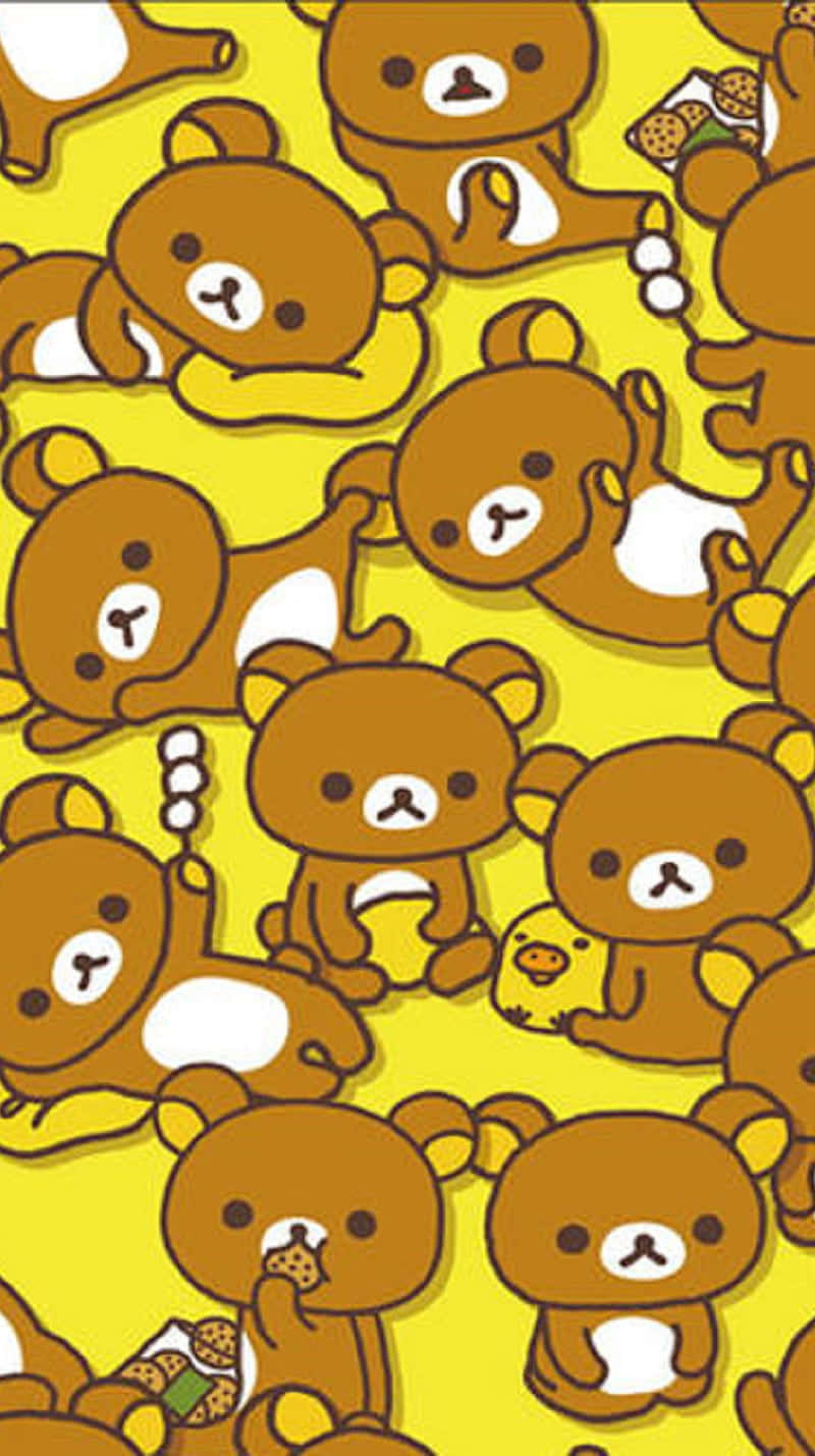 Rilakkuma, kawaii style, cartoon bears, HD Phone Wallpaper