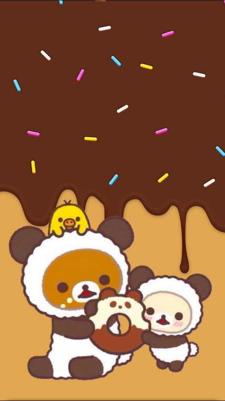 Kawaii Rilakkuma, cartoon bears, fluffy costumes, HD Phone Wallpaper