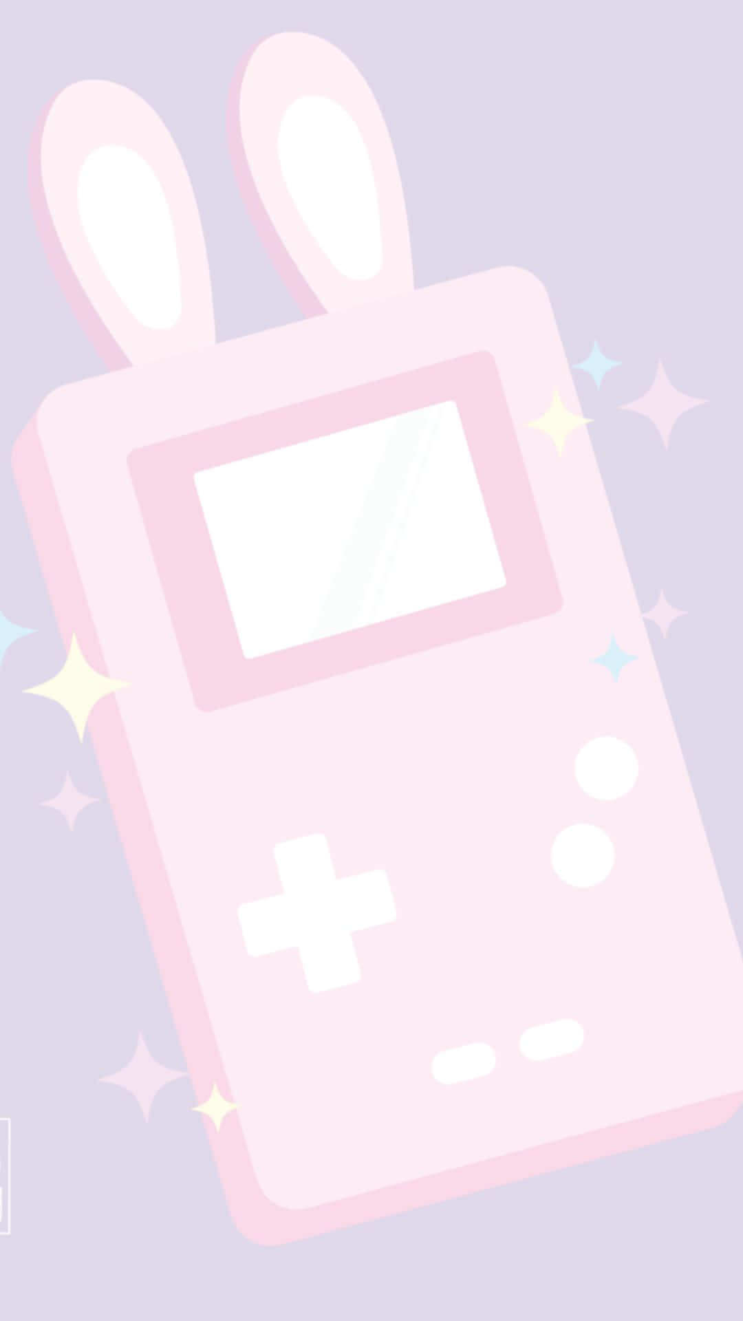 kawaii gaming, pastel pink, bunny ears, Full HD Phone Wallpaper