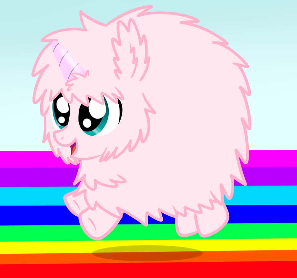 Kawaii Unicorn, pink cartoon unicorn, big teal eyes, SD Desktop Wallpaper