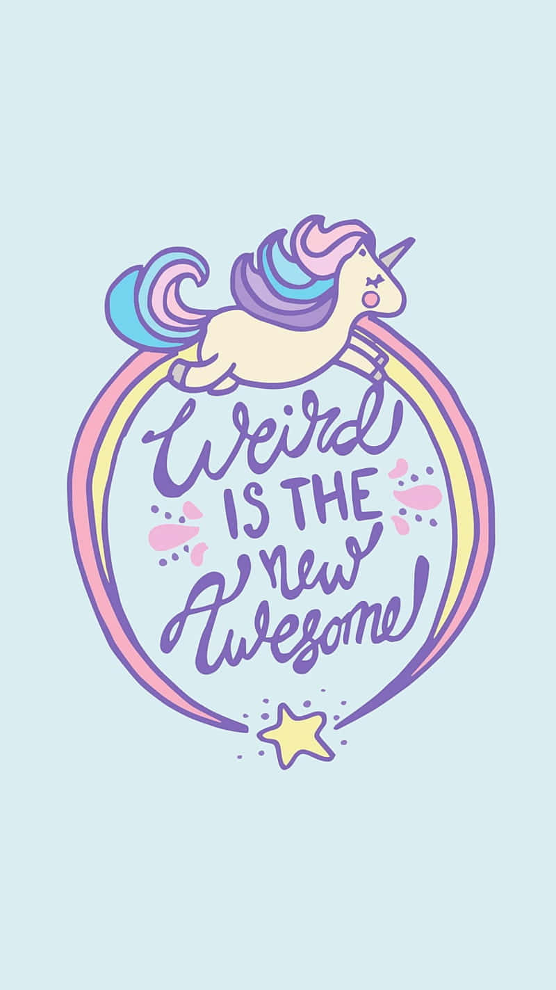 pastel unicorn, rainbow mane, circular frame, HD Phone Wallpaper