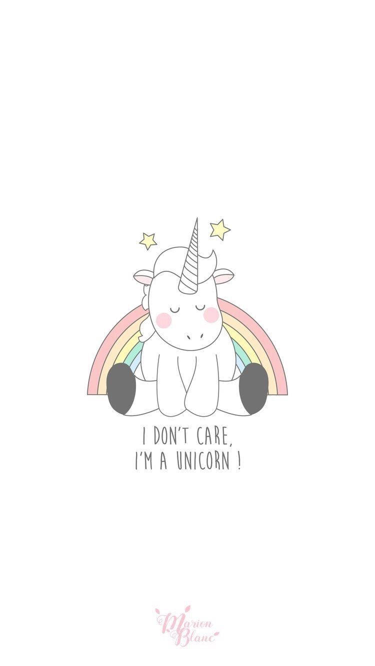 white unicorn, cartoon unicorn, rainbow, HD Phone Wallpaper