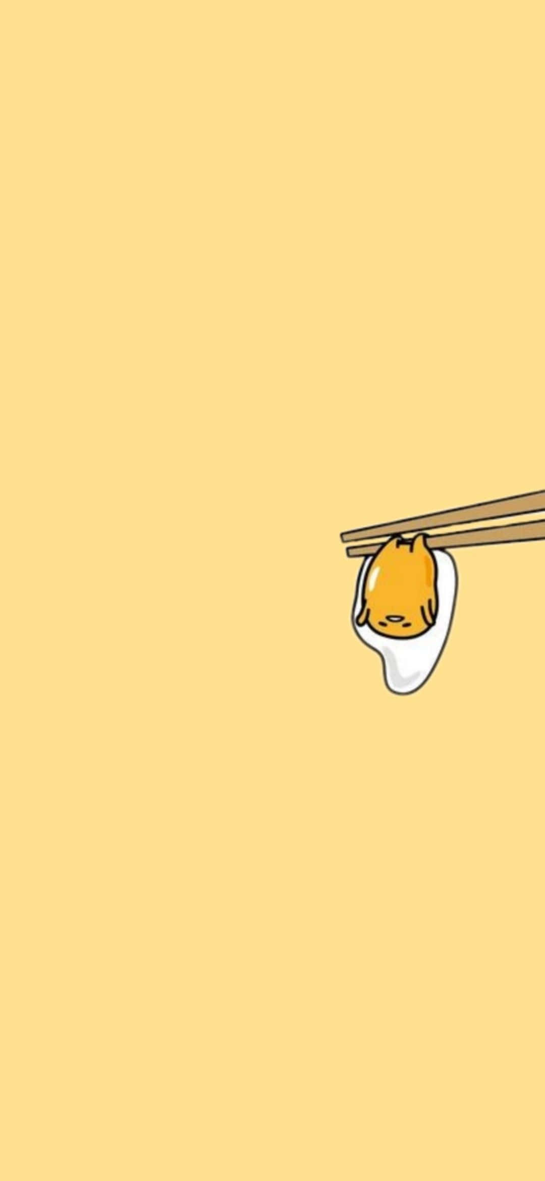 Kawaii Yellow, cartoon cat face, dumpling, Full HD Phone Wallpaper