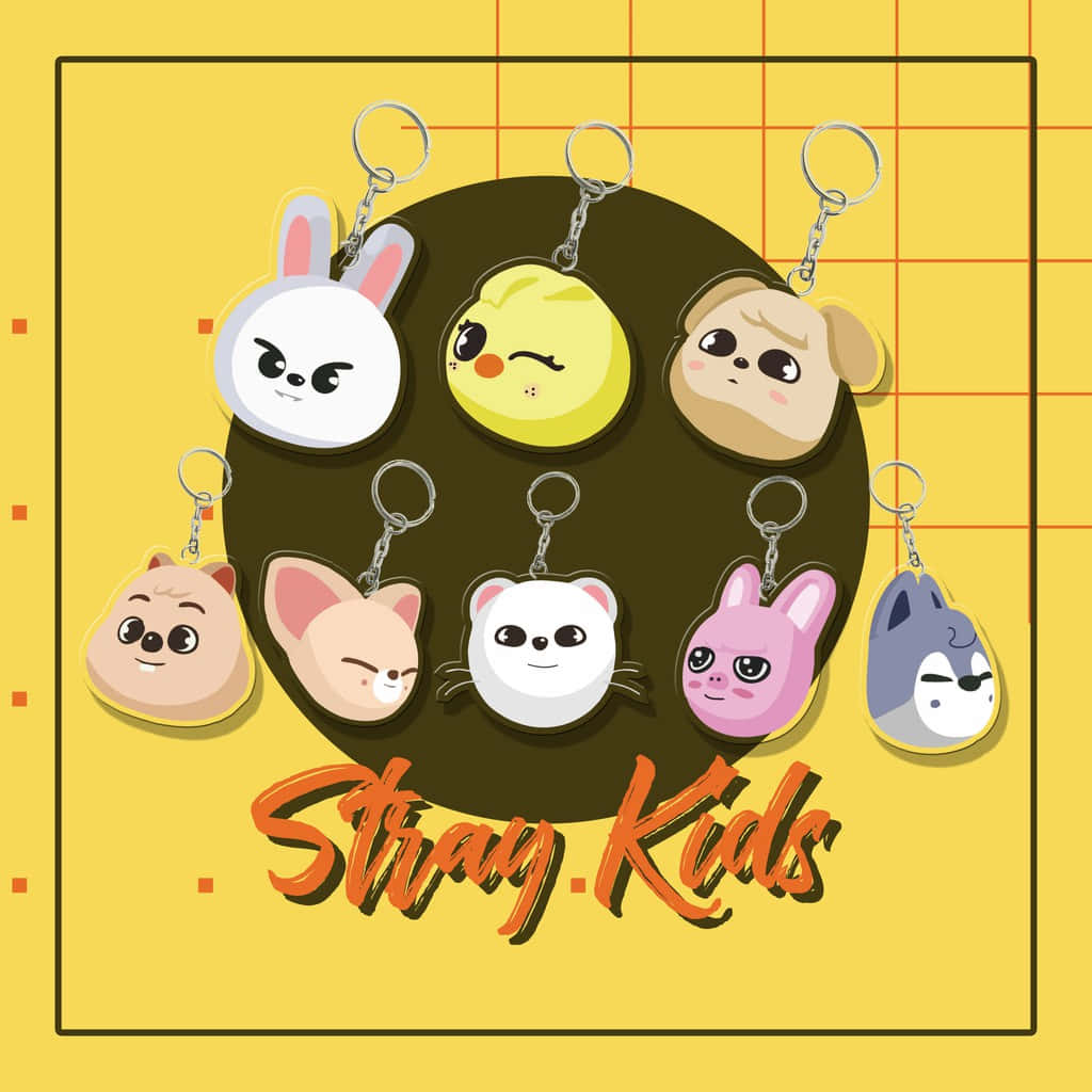 Kawaii Yellow, yellow grid background, dark circle, SD Desktop Wallpaper