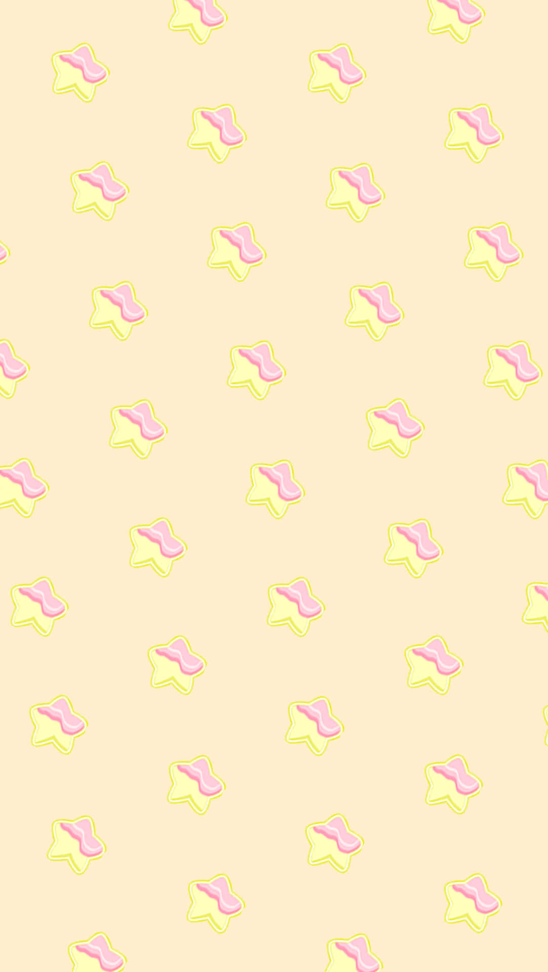 kawaii yellow, bright yellow bow, pastel yellow background, Full HD Phone Wallpaper