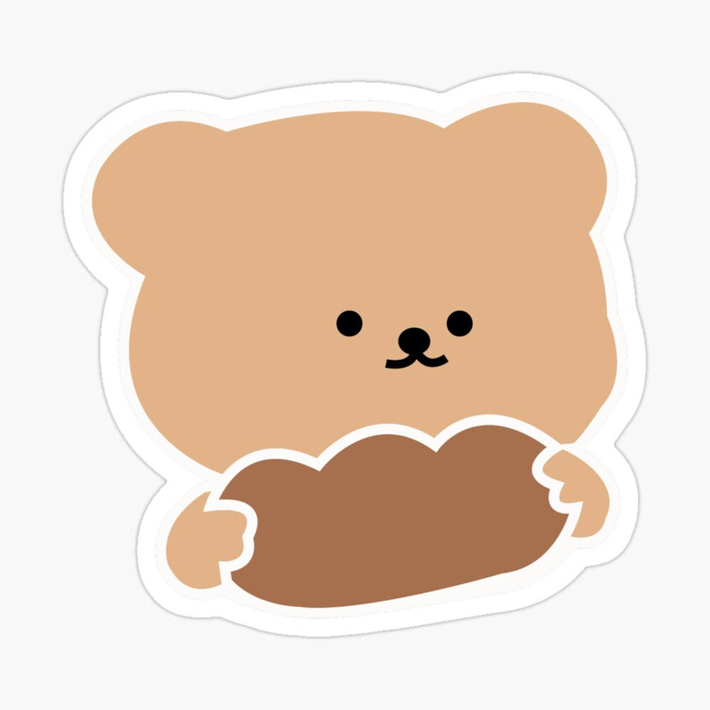 Korean Bear-shaped Bread, brown bear, loaf of bread, SD Desktop Wallpaper