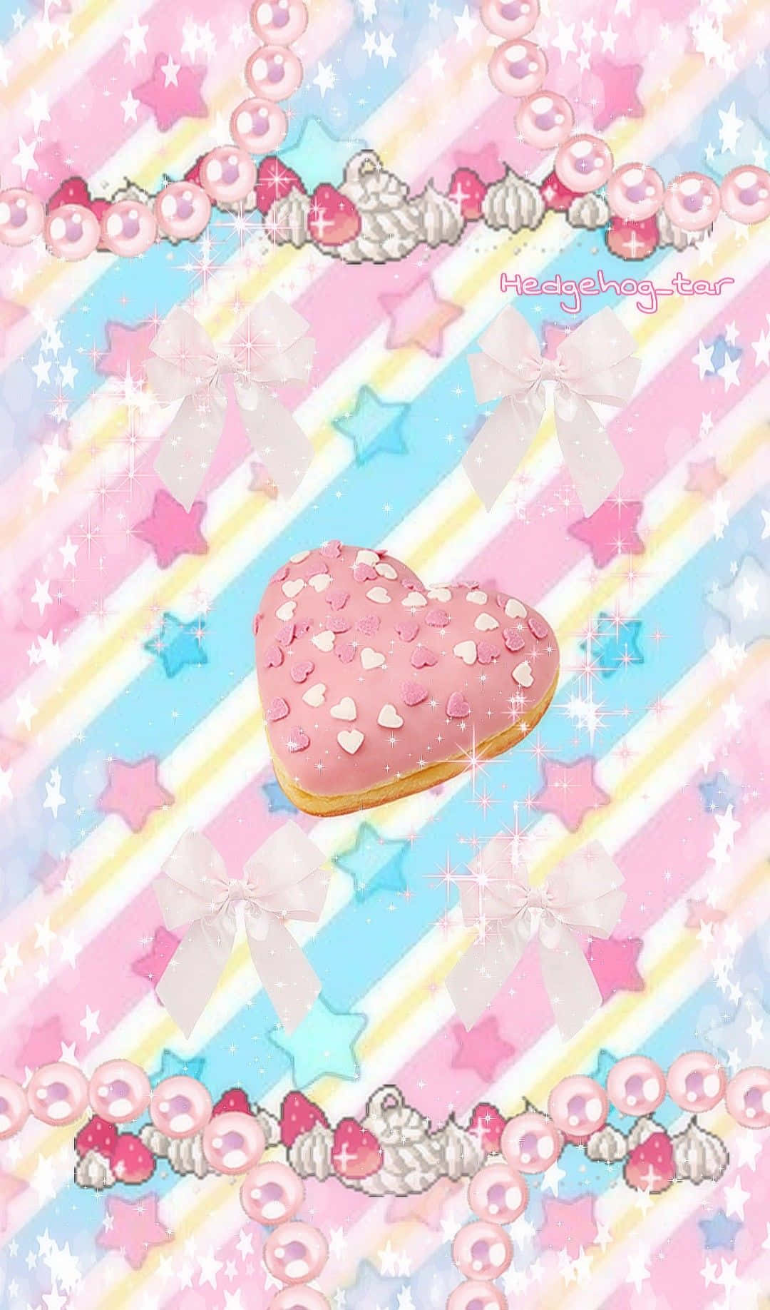 pastel diagonal stripes, pink stars, white bows, HD Phone Wallpaper