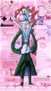 kawaiicore aesthetic collage art, anime character, green suit, SD Phone Wallpaper