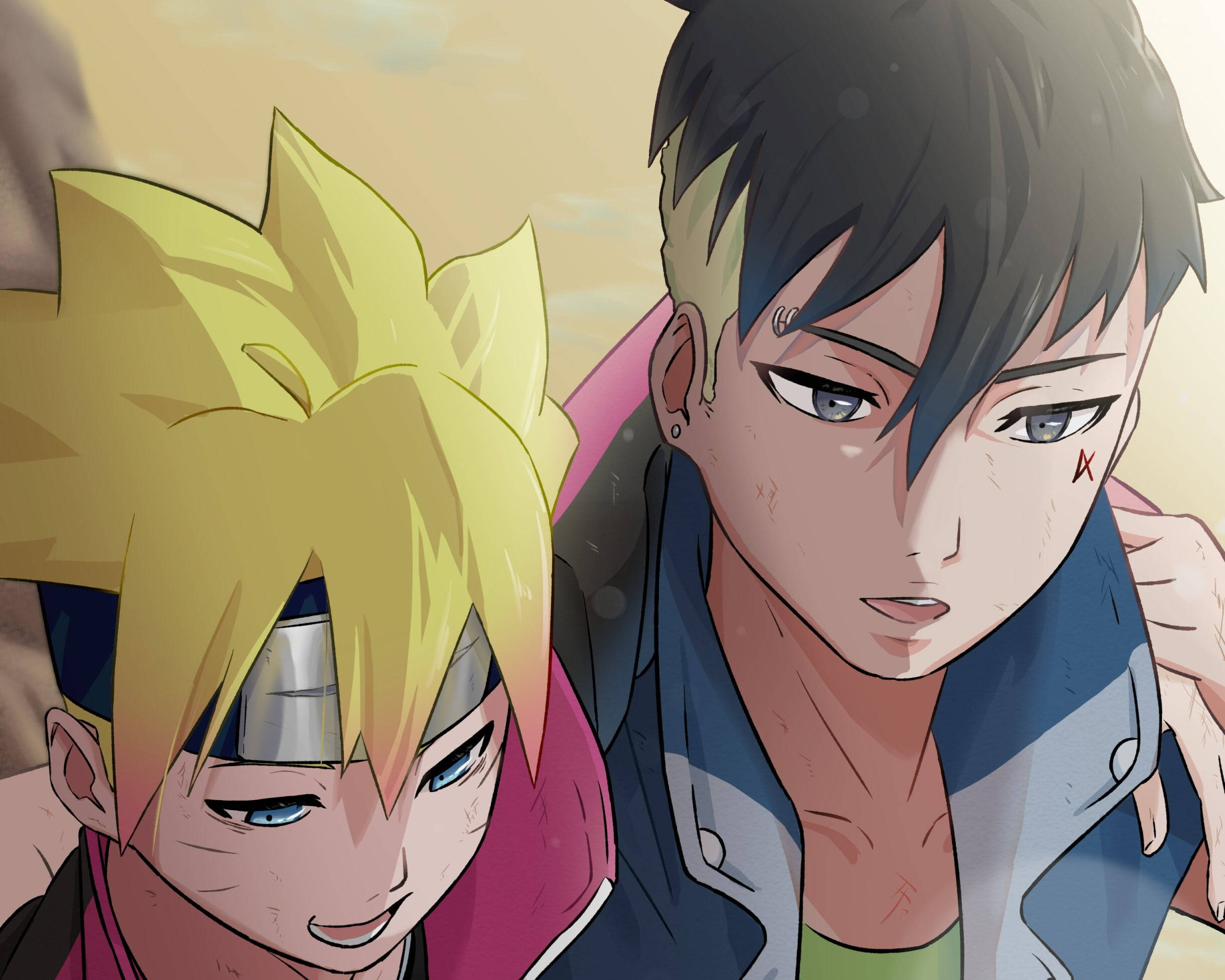 Kawaki, Boruto, spiky hair, Full HD Desktop Wallpaper
