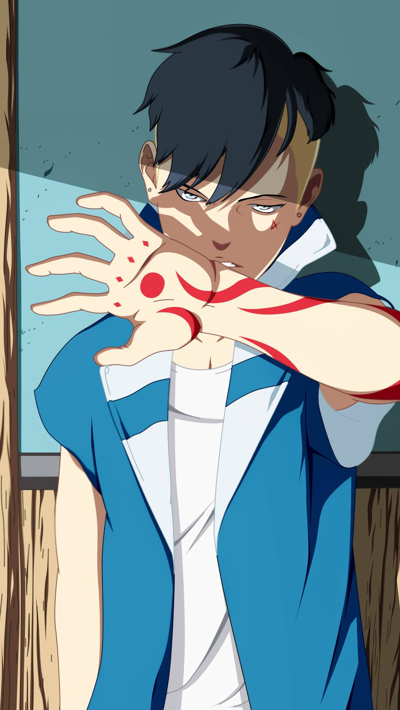Kawaki, sunlight, dark hair, Full HD Phone Wallpaper