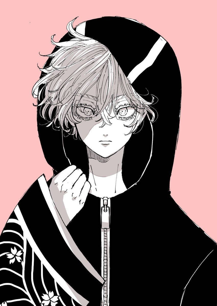 Kawaragi Senju, hoodie, silver hair, SD Phone Wallpaper