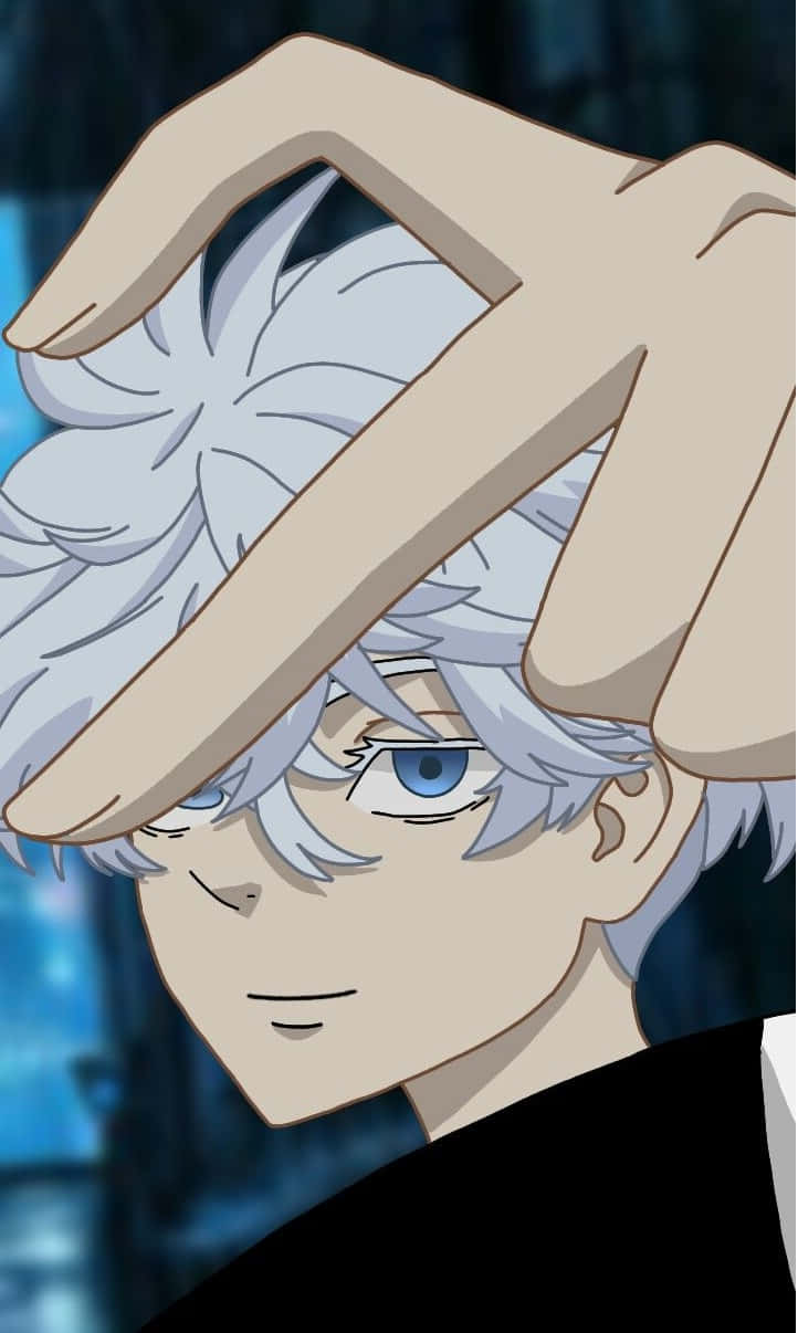Kawaragi Senju, anime character, silver hair, SD Phone Wallpaper
