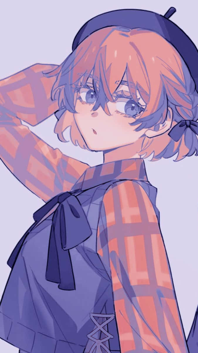 Kawaragi Senju, orange hair, blue eyes, SD Phone Wallpaper