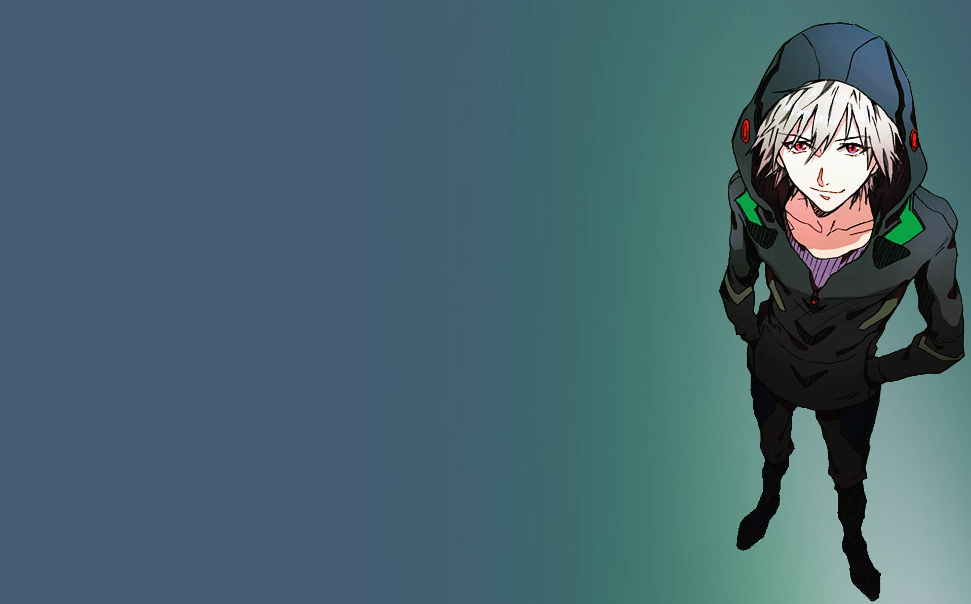 Kaworu Nagisa, white hair, red eyes, HD Desktop Wallpaper