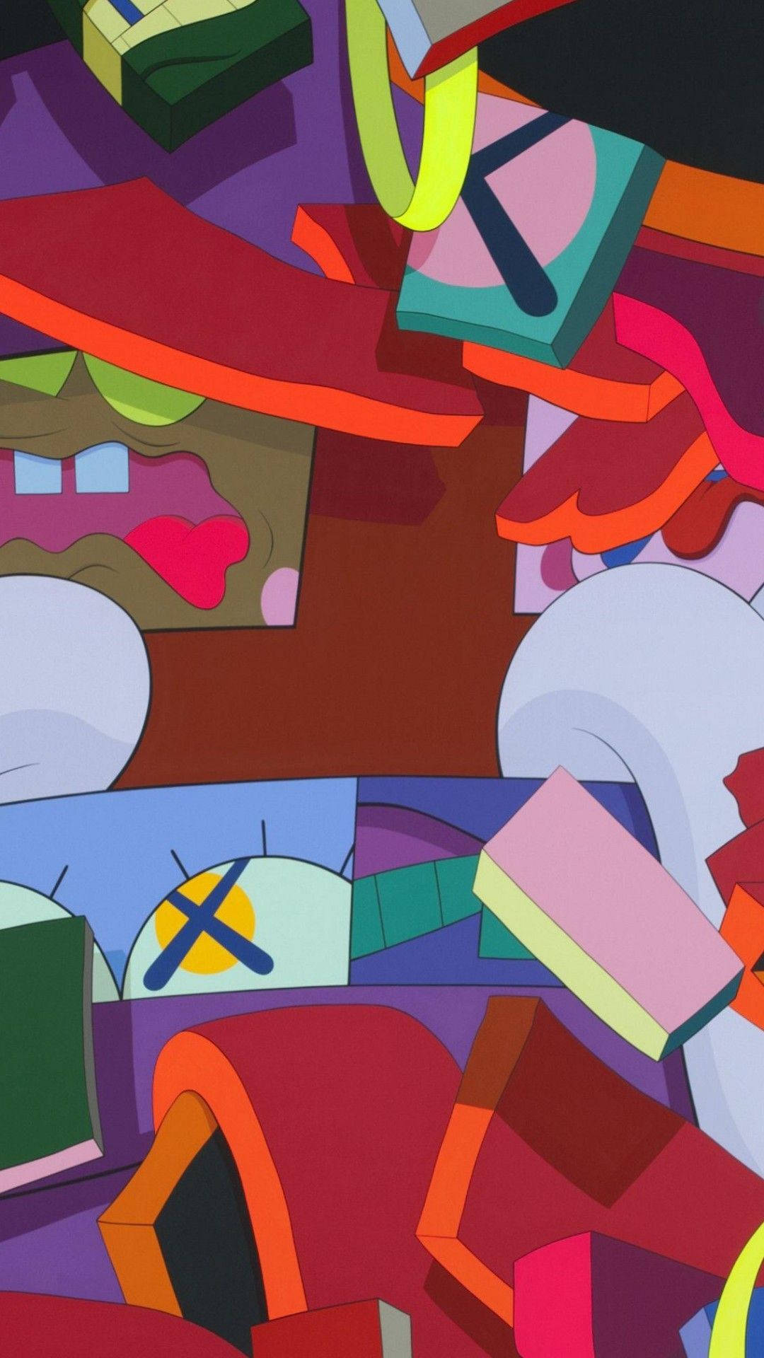 KAWS, 4K, phone, Full HD Phone Wallpaper