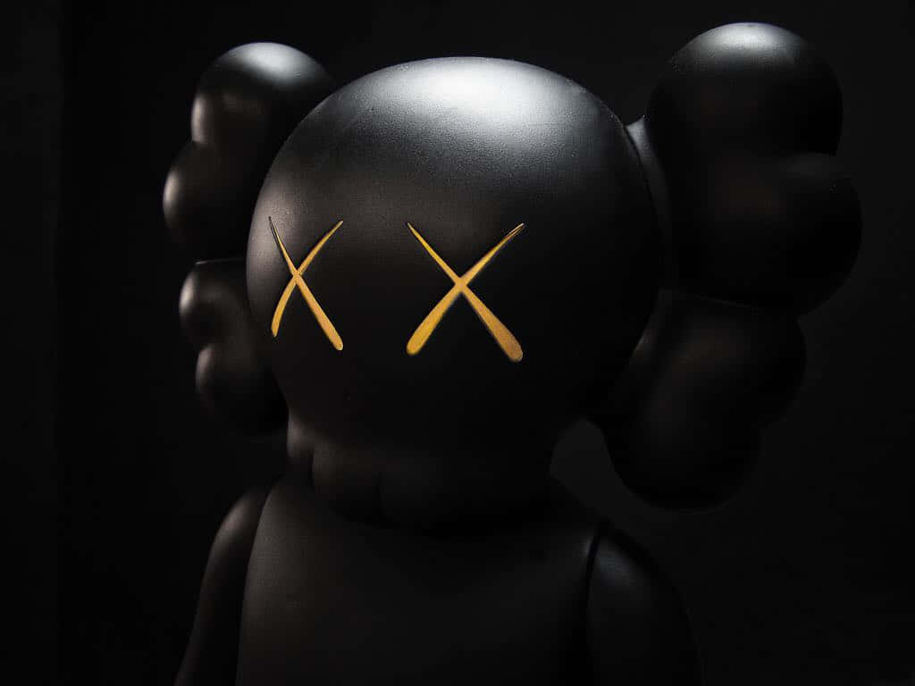 Kaws, Astro Boy, glossy black, SD Desktop Wallpaper