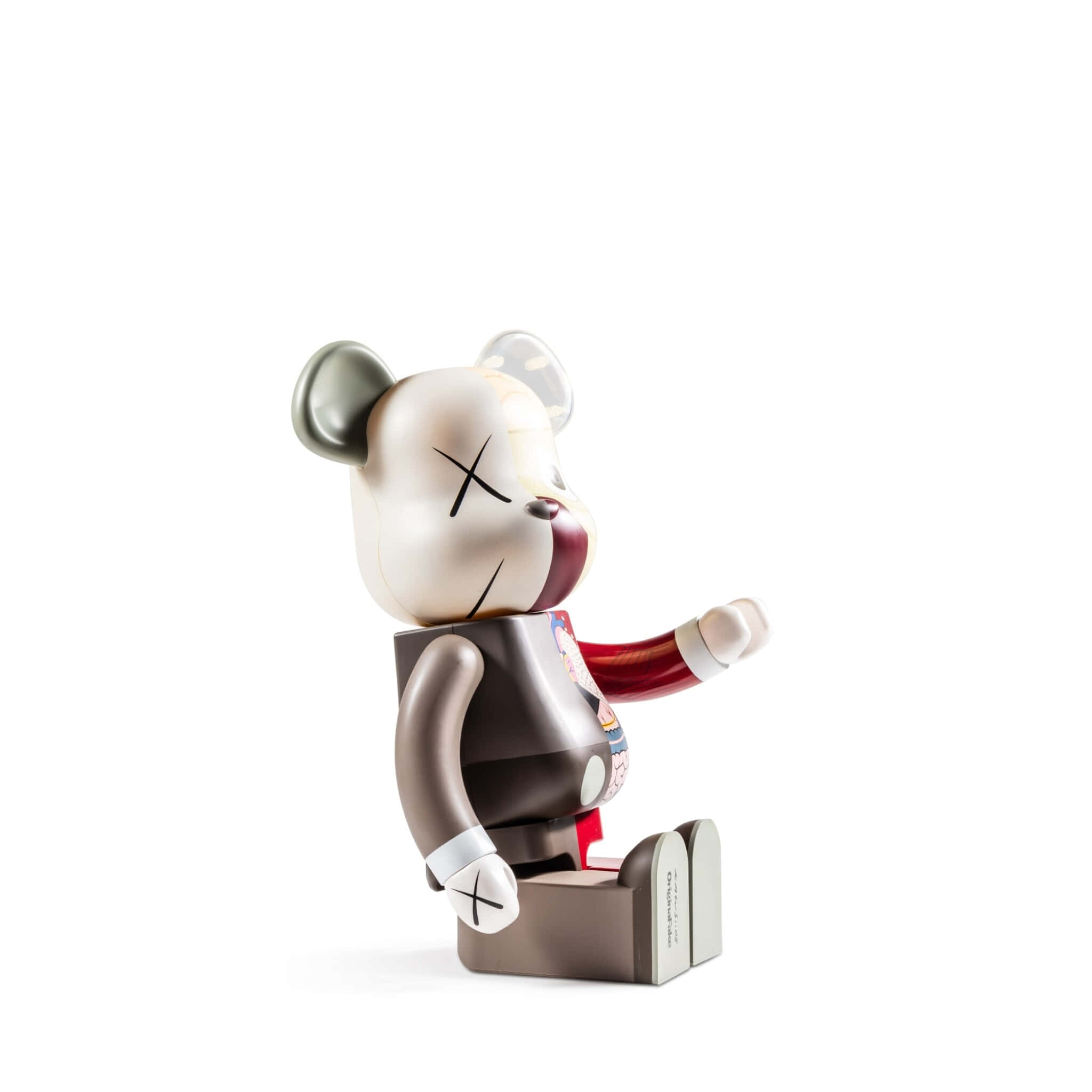 Kaws Bearbrick, beige bear figurine, X eyes, Full HD Desktop Wallpaper