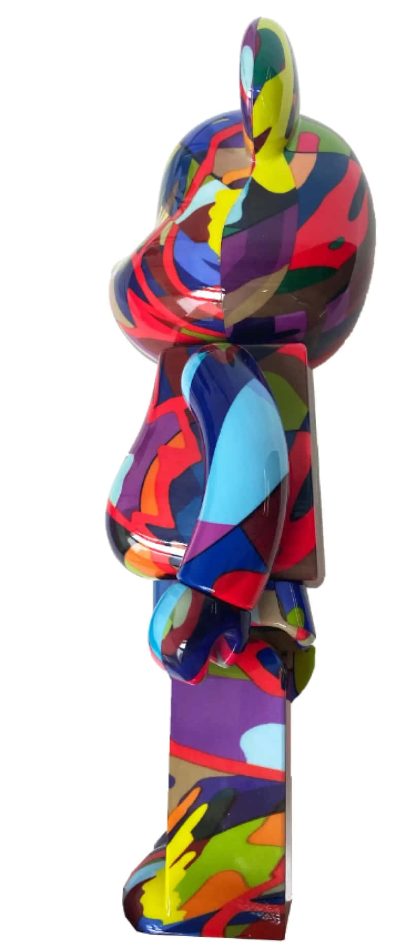 Colorful Kaws Bearbrick Figure, glossy, abstract bear figurine, HD Phone Wallpaper