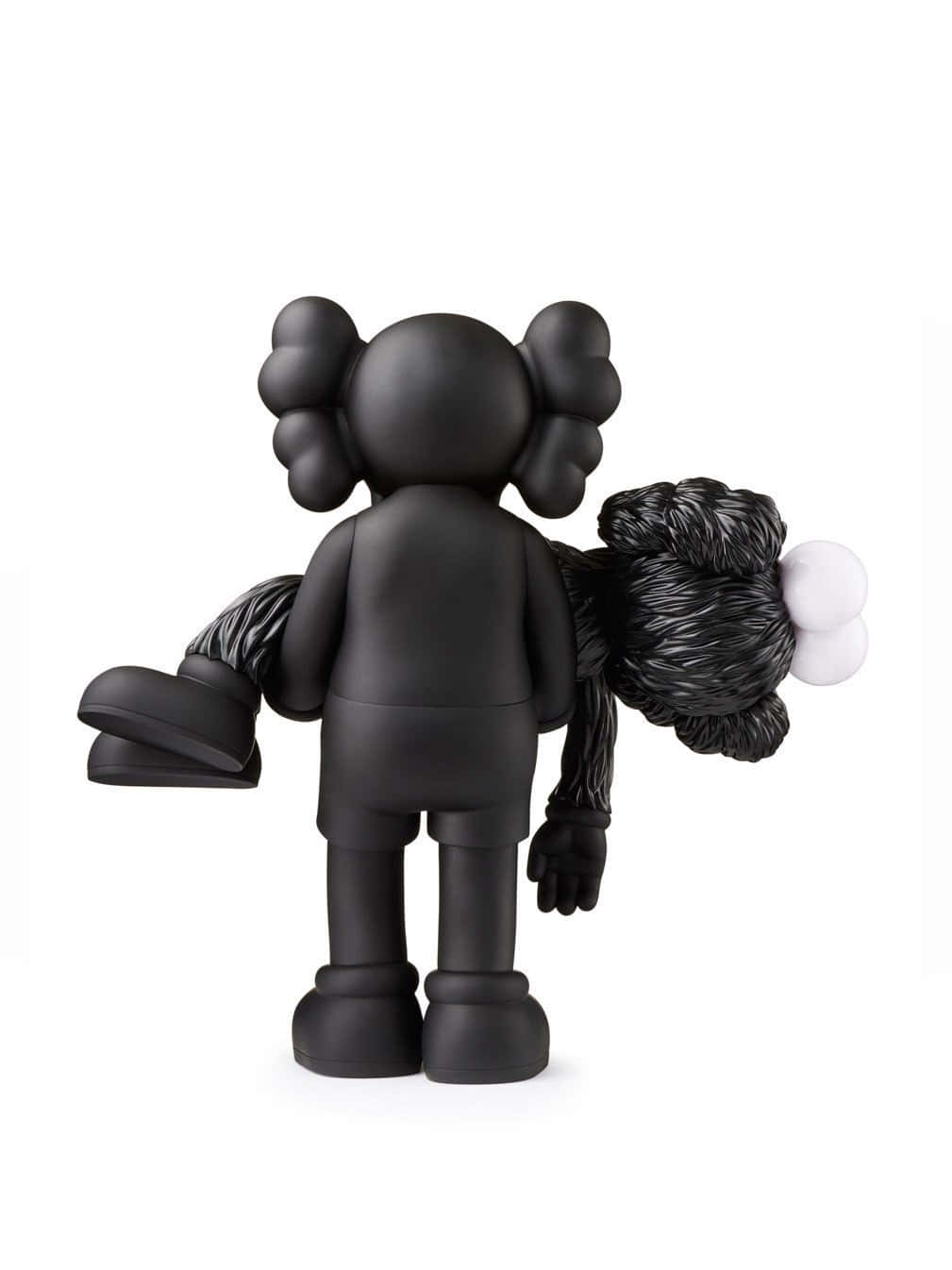 KAWS BFF, matte black KAWS figure, textured black bundle, HD Phone Wallpaper