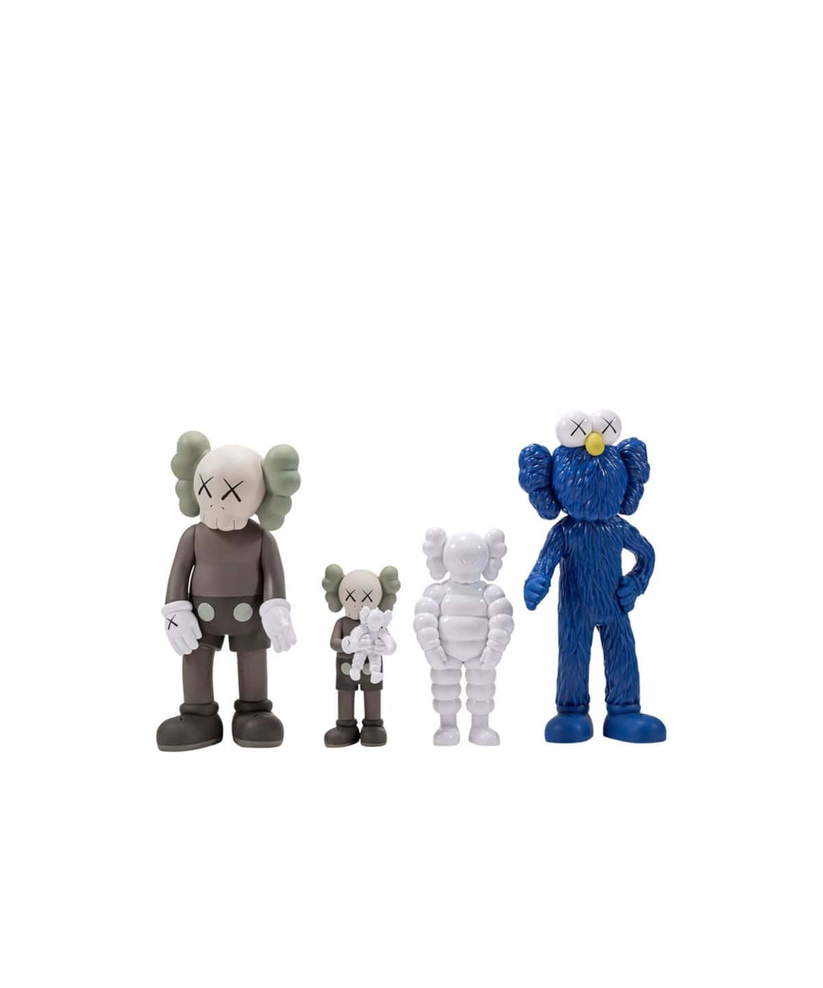 Kaws Figures, gray, white, HD Phone Wallpaper