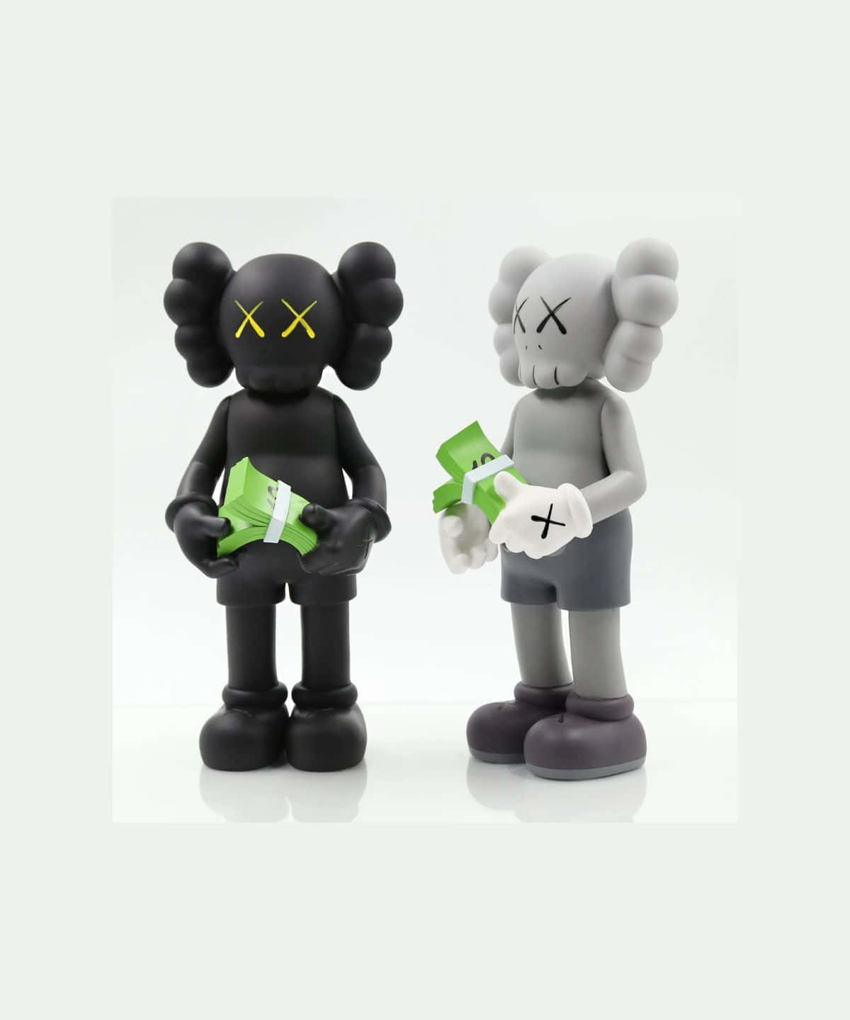 Kaws Figures, black, gray, HD Phone Wallpaper