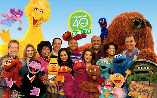 Sesame Street, 40th anniversary, puppets, SD Desktop Wallpaper