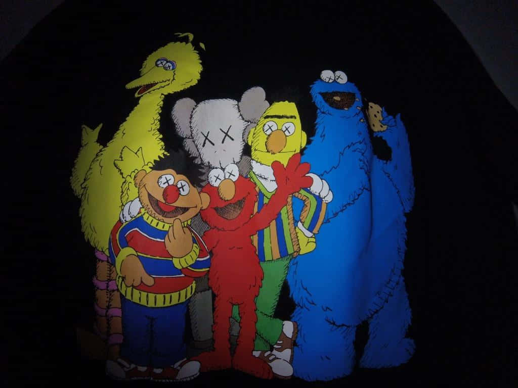 Kaws, Sesame Street, Sesame Street characters, SD Desktop Wallpaper