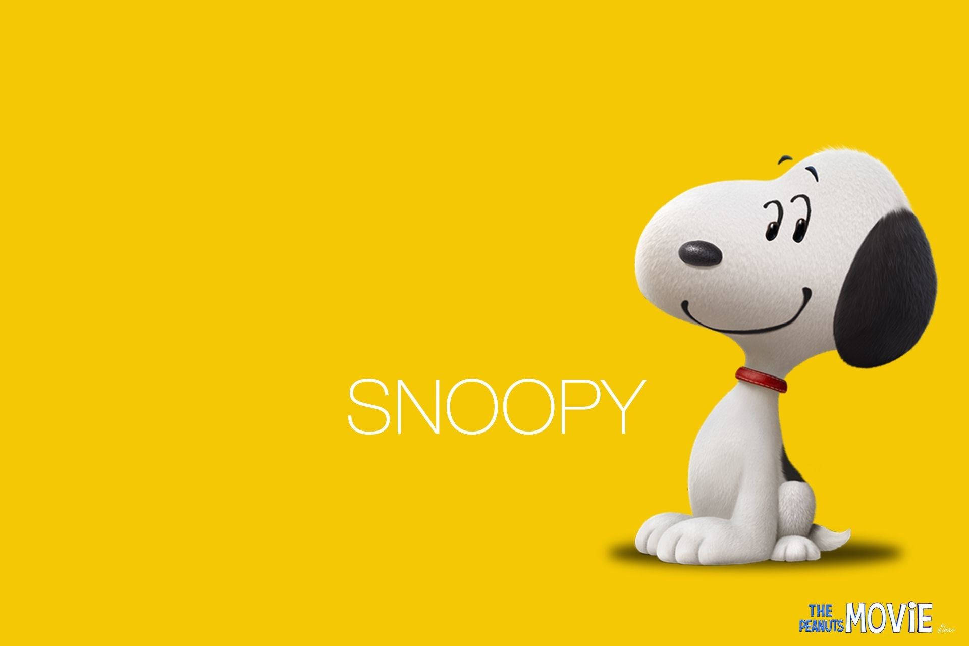 Snoopy, white beagle, black ear, Full HD Desktop Wallpaper
