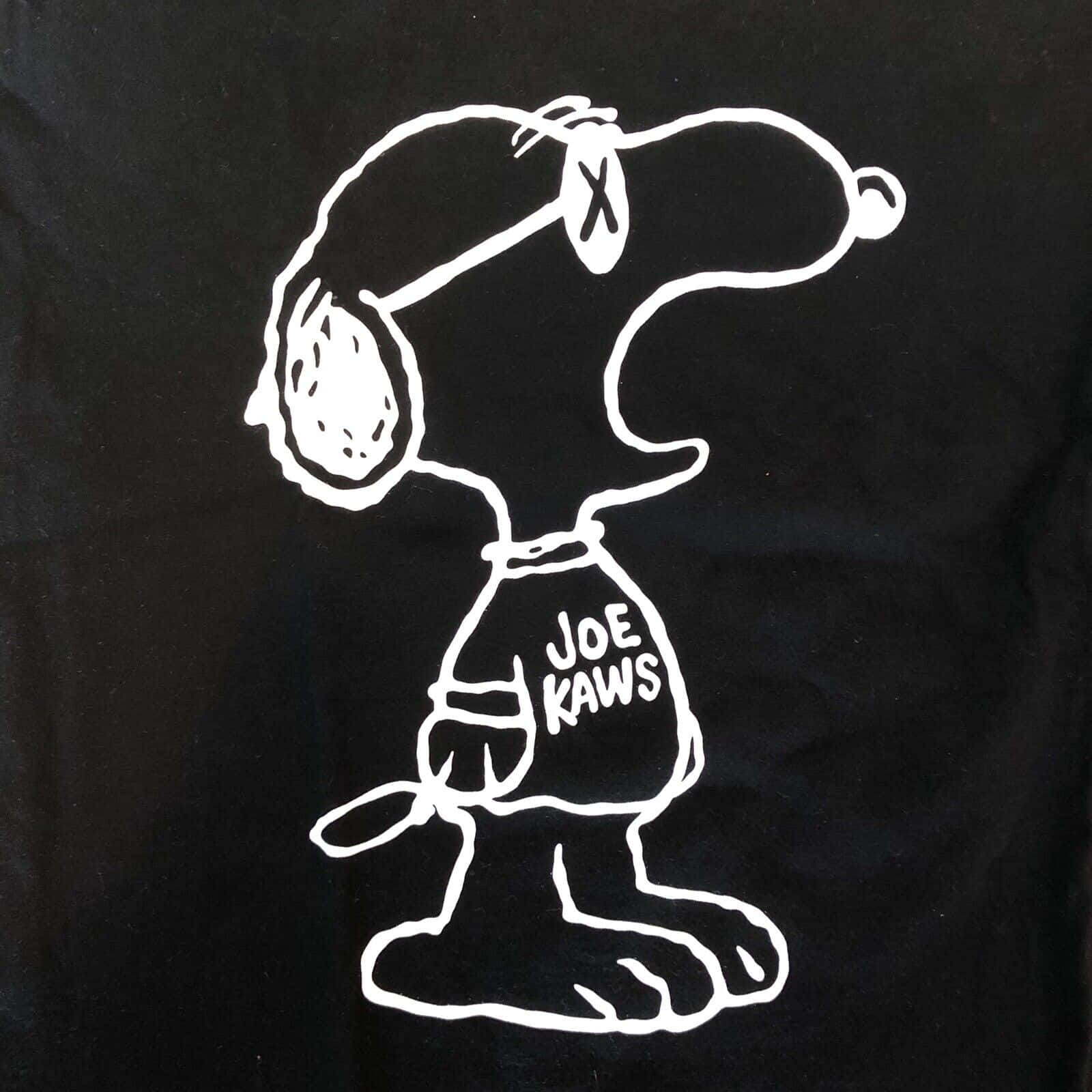 Kaws, Snoopy, black t-shirt, HD Desktop Wallpaper