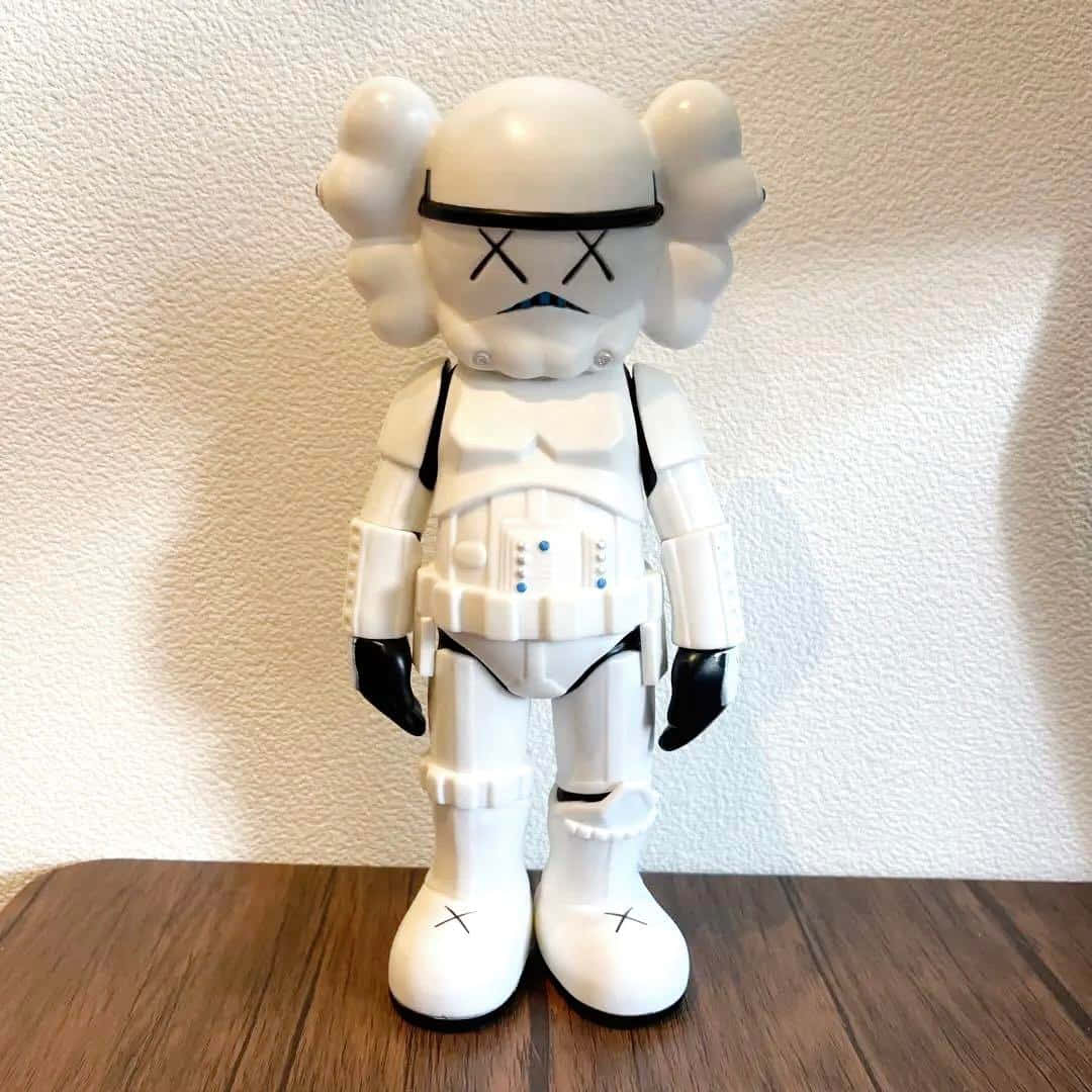 Kaws Stormtrooper, X eyes, cloud-like ears, SD Desktop Wallpaper