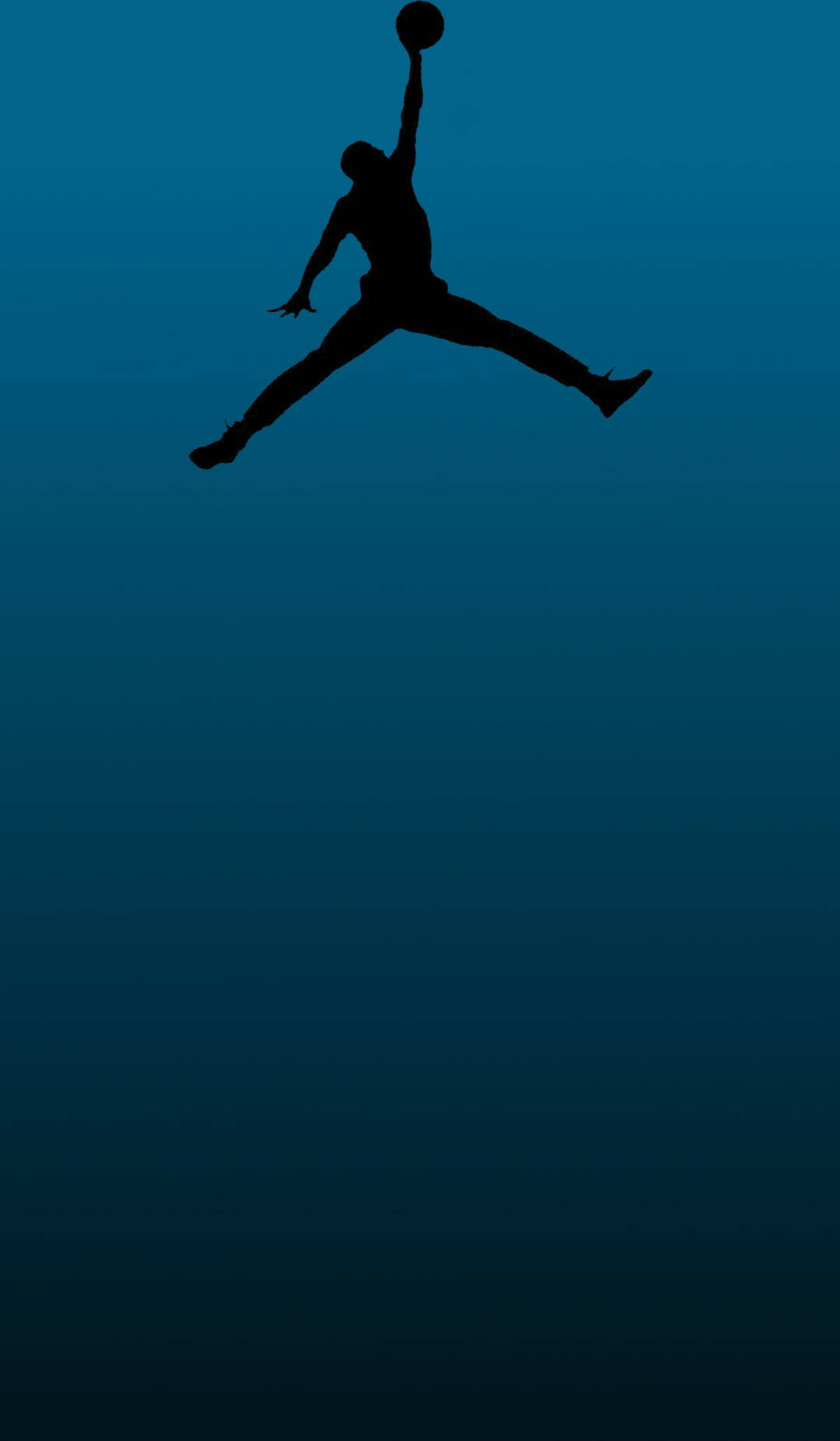 POCO X2, Air Jordan, black silhouette, HD Phone Wallpaper