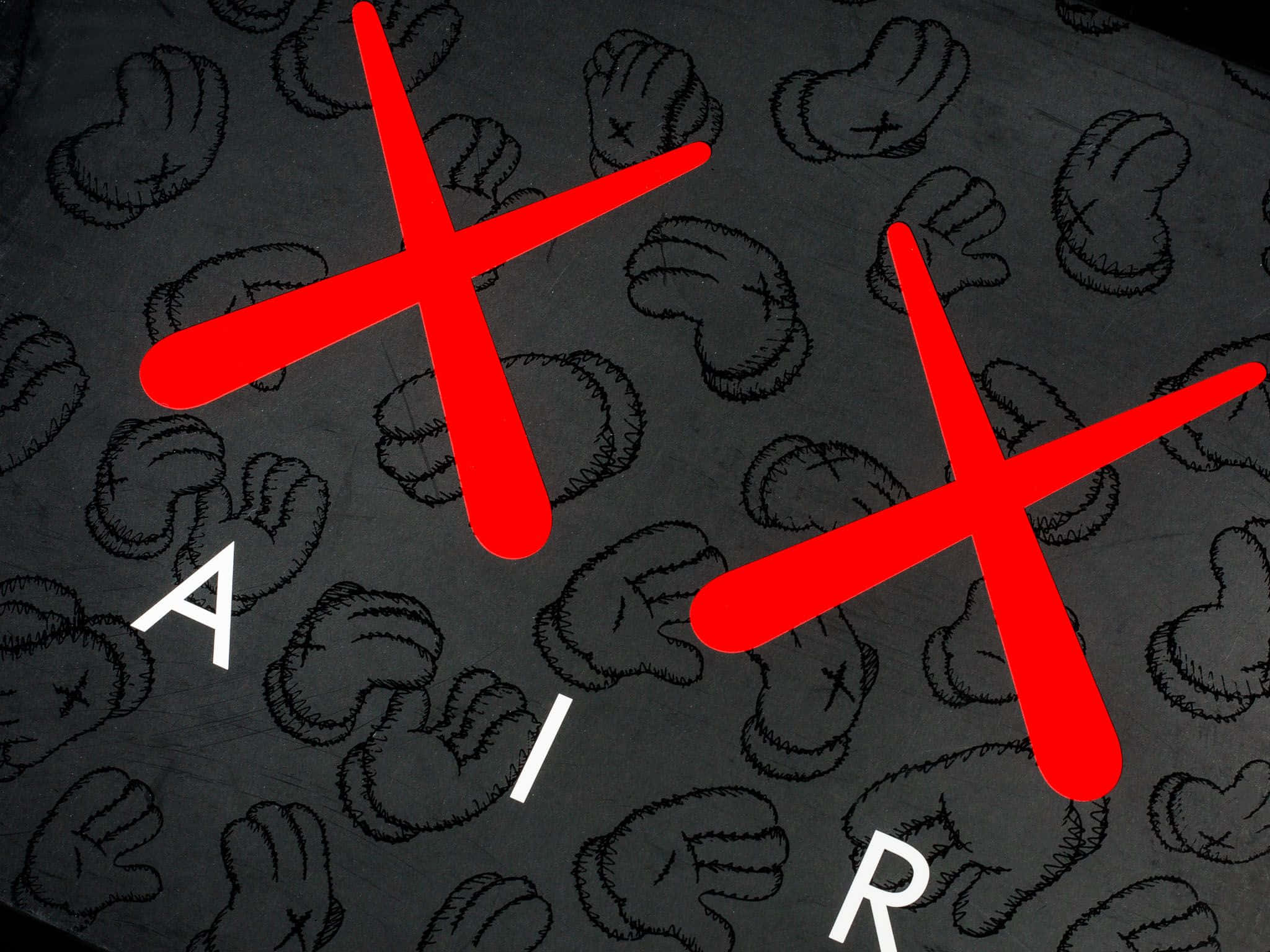 Kaws X Air Jordan, Air Jordan, red Xs, Full HD Desktop Wallpaper