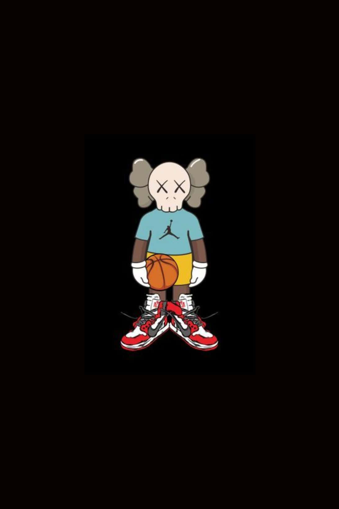 Kaws X Air Jordan, Air Jordan 1093 x 1640, KAWS character, HD Phone Wallpaper