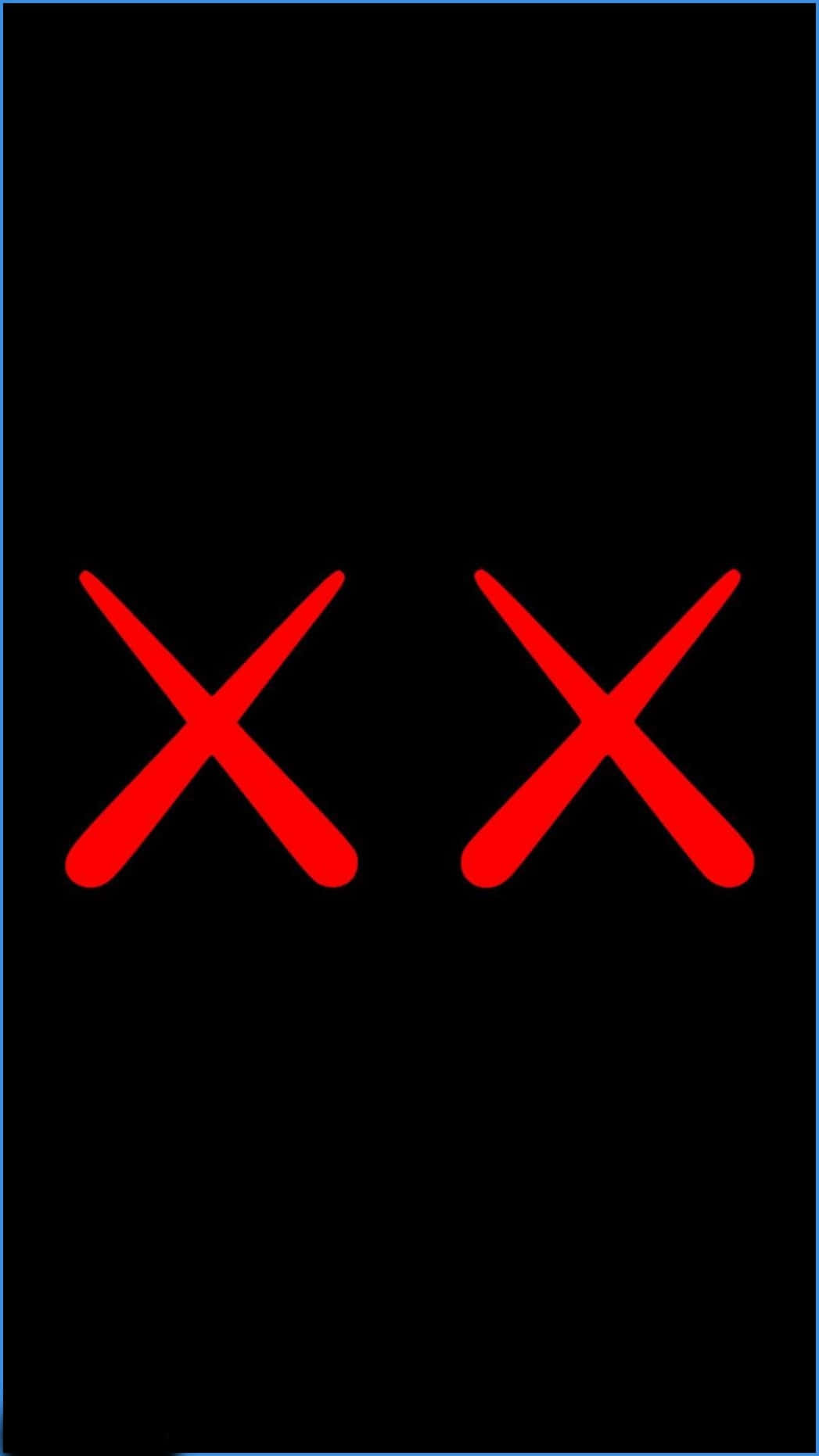 Kaws, iPhone, red X marks, HD Phone Wallpaper
