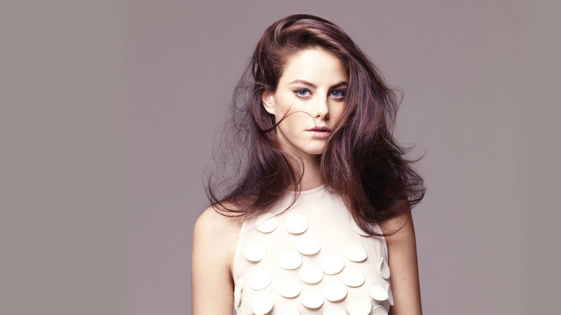 Kaya Scodelario, one-sided hairstyle, dark hair, Full HD Desktop Wallpaper