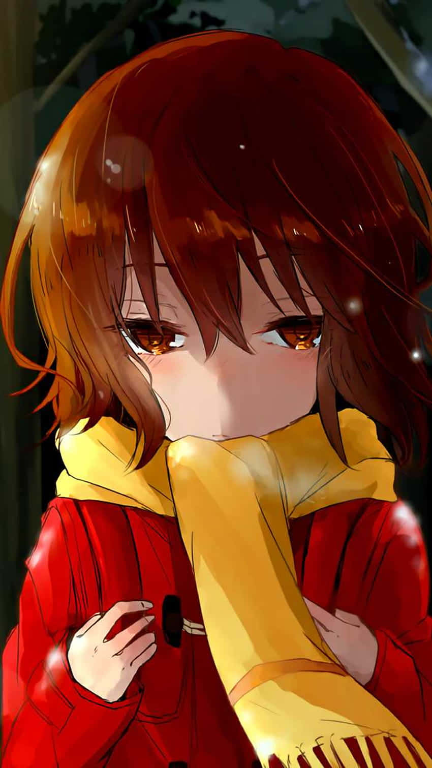 Kayo Hinazuki, red hair, amber eyes, HD Phone Wallpaper