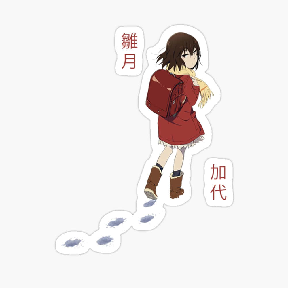 Kayo Hinazuki, red coat, boots, SD Desktop Wallpaper