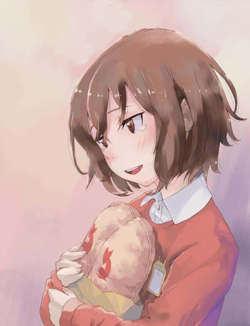 Kayo Hinazuki, teddy bear, brown hair, SD Phone Wallpaper
