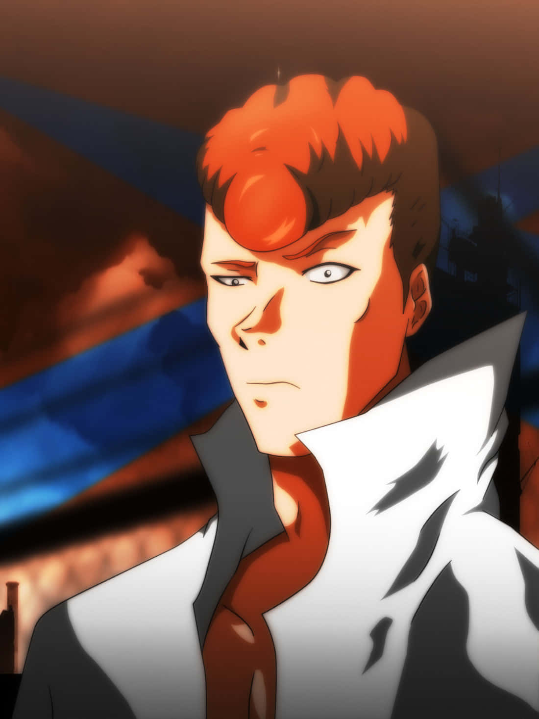 Kuwabara, fiery red hair, intense eyes, HD Phone Wallpaper