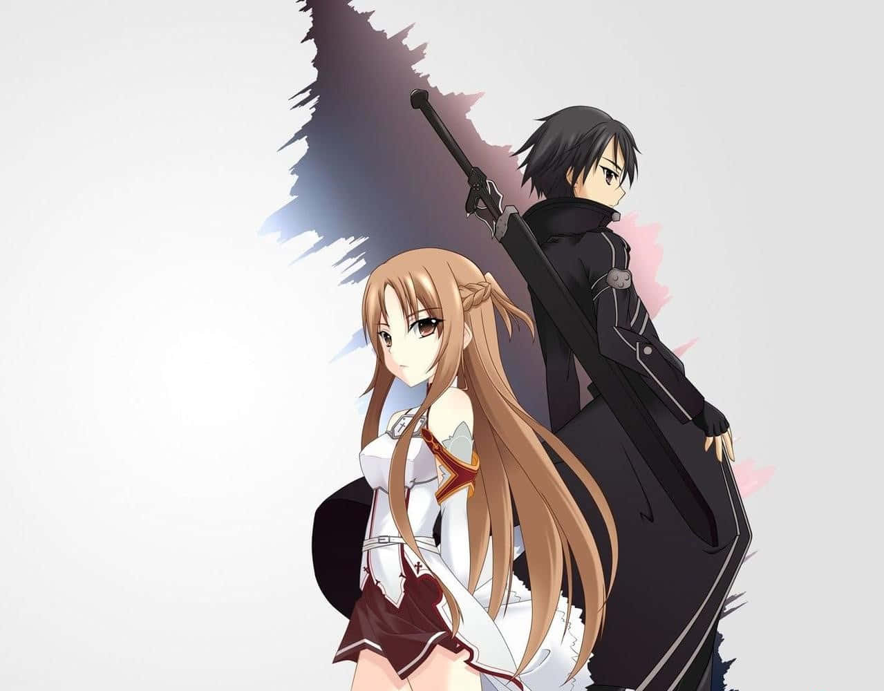 Kazuto Kirigaya, sword, black coat, SD Desktop Wallpaper