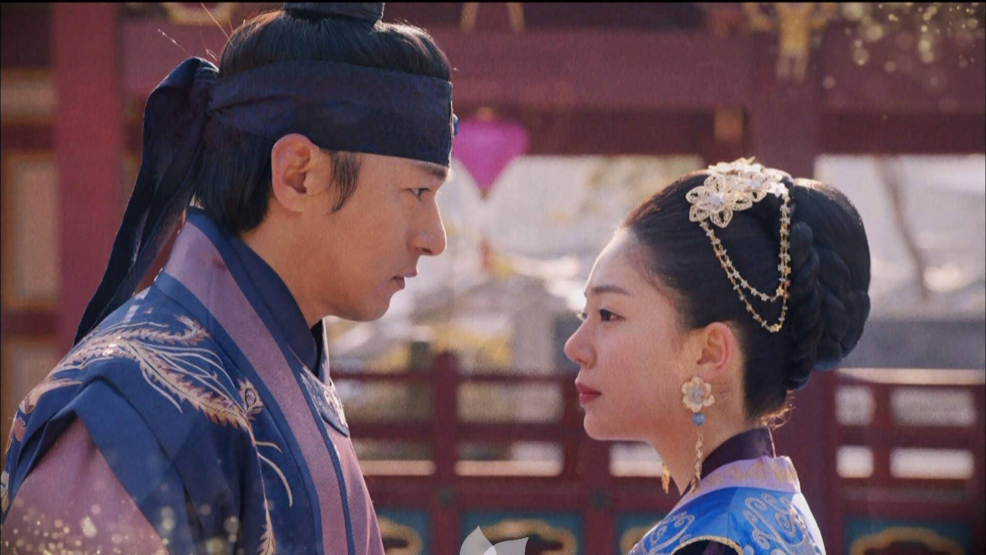 hanbok, traditional Korean hanbok, palace backdrop, Full HD Desktop Wallpaper