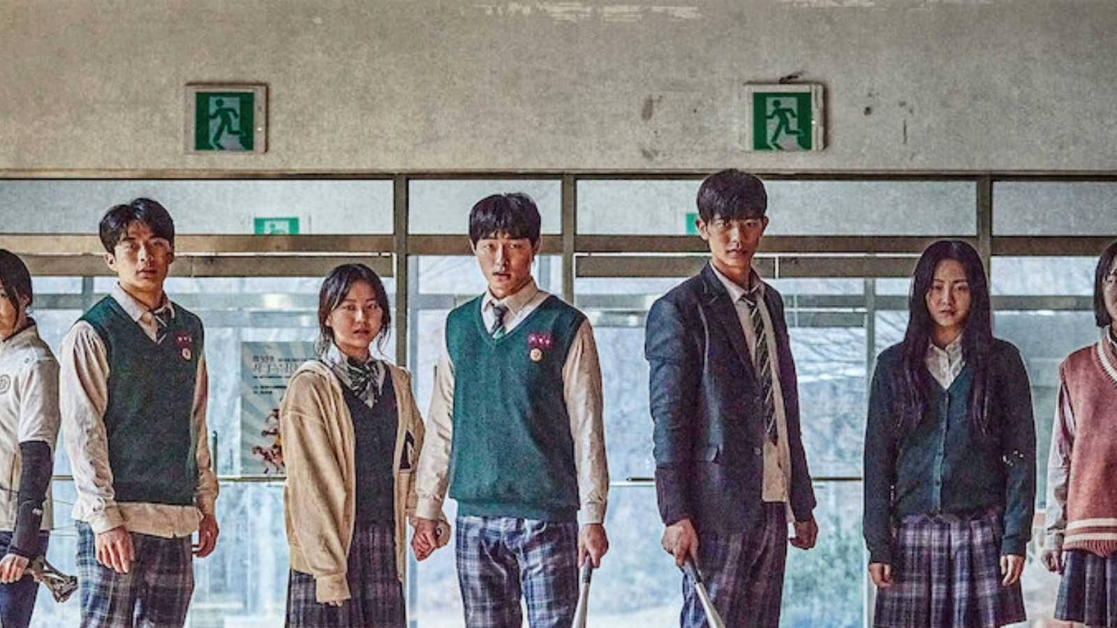 zombie thriller, high school students, uniform, HD Desktop Wallpaper